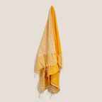 Cotton Pareo Towel - 100x180 cm - Sunny Yellow – view 3