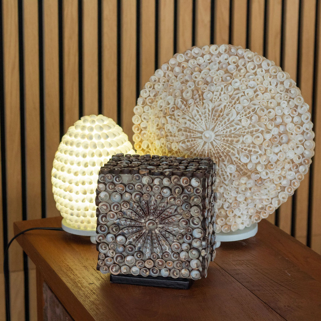 Boho Seashell Lamp - Cut Art Oval, 15cm – view 4