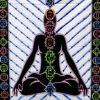 Handbrushed Cotton Wall Hanging - Chakra Buddha – view 4