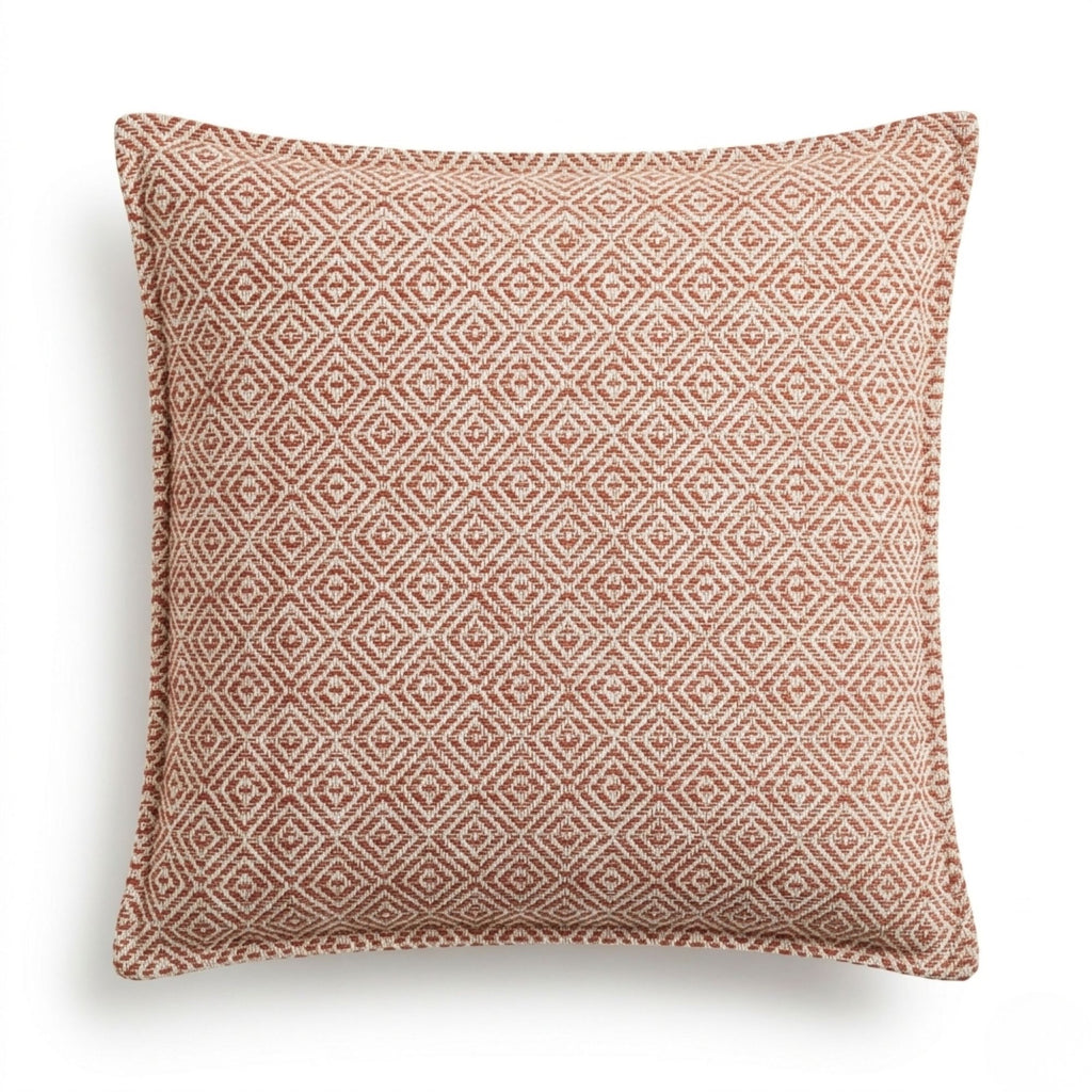 Burgundy Squares Cushion Cover, 45x45cm – view 3
