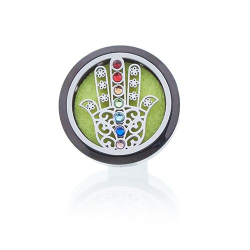 Hamsa Car Diffuser Kit - 30mm Stainless Steel Locket – view 5