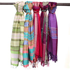 Indian Boho Scarf - Random Purples, 70x180cm – view 2