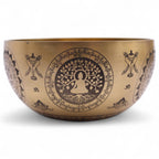 Brass Etched Singing Bowl Set of 4 - Approx 3.85kg – view 14