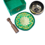 Green Tara Singing Bowl Set - 13cm Brass – view 4