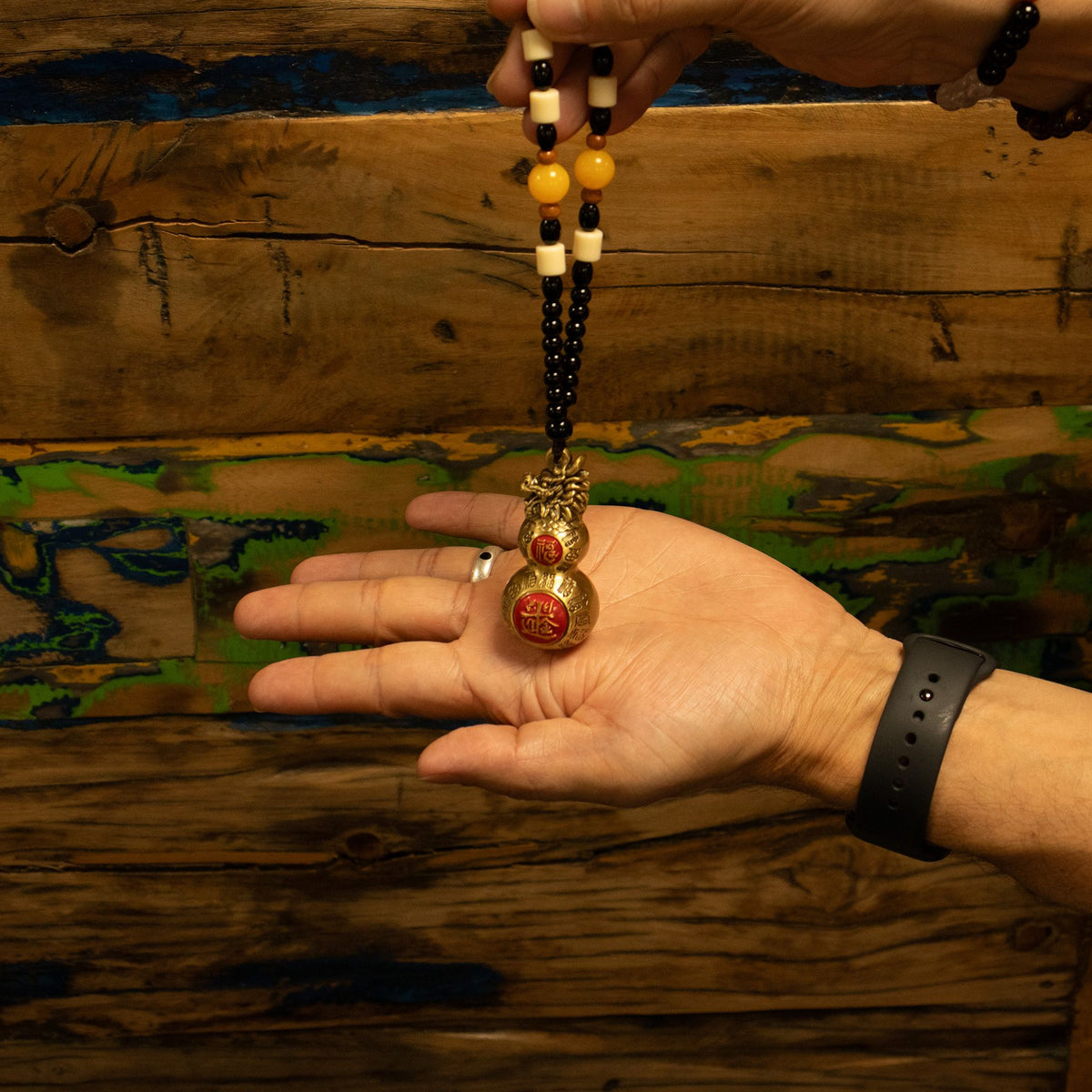 Feng Shui Hanging Charm, Double Gourd – view 2