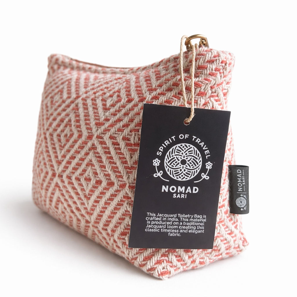 Nomad Sari Jacquard Toiletry Bag - Coral Maze – view 3