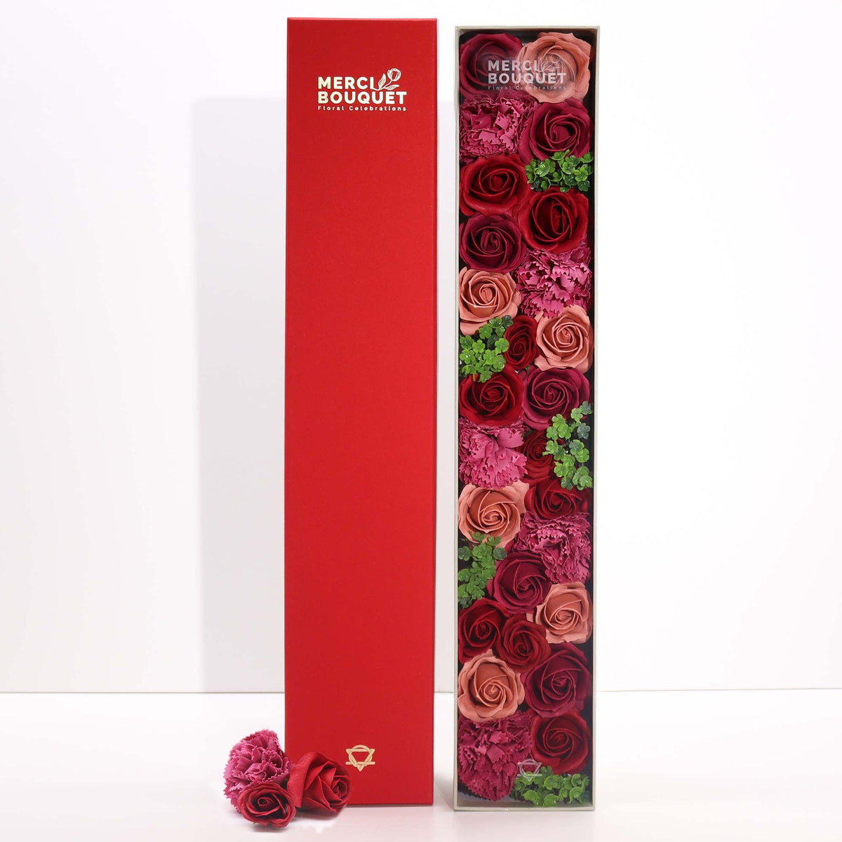Extra Long Soap Flower Gift Box - Vintage Roses – view 5