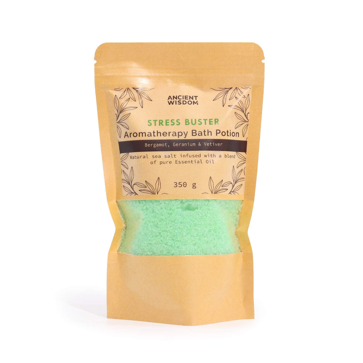 Bergamot, Geranium & Vetiver Bath Salts, 350g – view 3