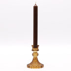Vintage Dinner Candle Holder Set - Antique Amber – view 2