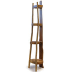 Natural Teak Corner Unit, 4 Shelves – view 4