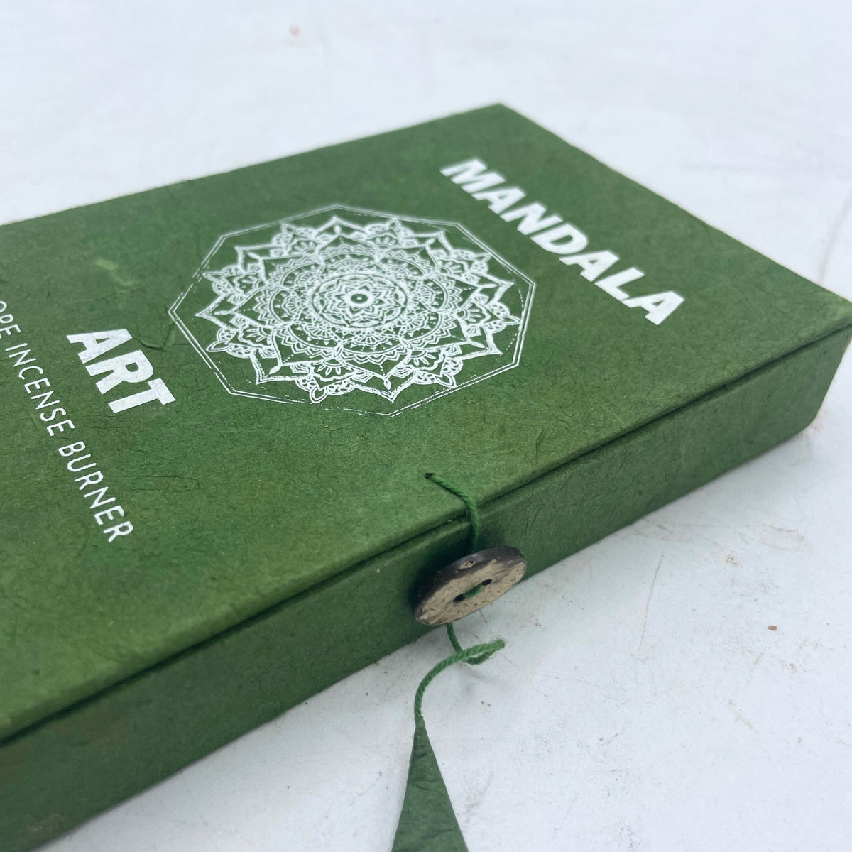 Rope Incense and Silver Plated Holder Set - Mandala Flower – view 2