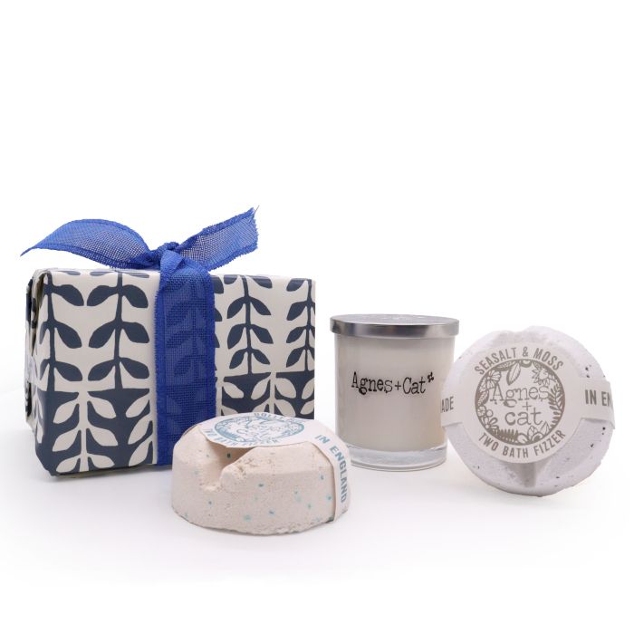Agnes + Cat Gift Box - Parma Violet, Seasalt & Dolly Blue