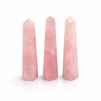 Rose Quartz Six Face Obelisk Point approx 11cm – view 3
