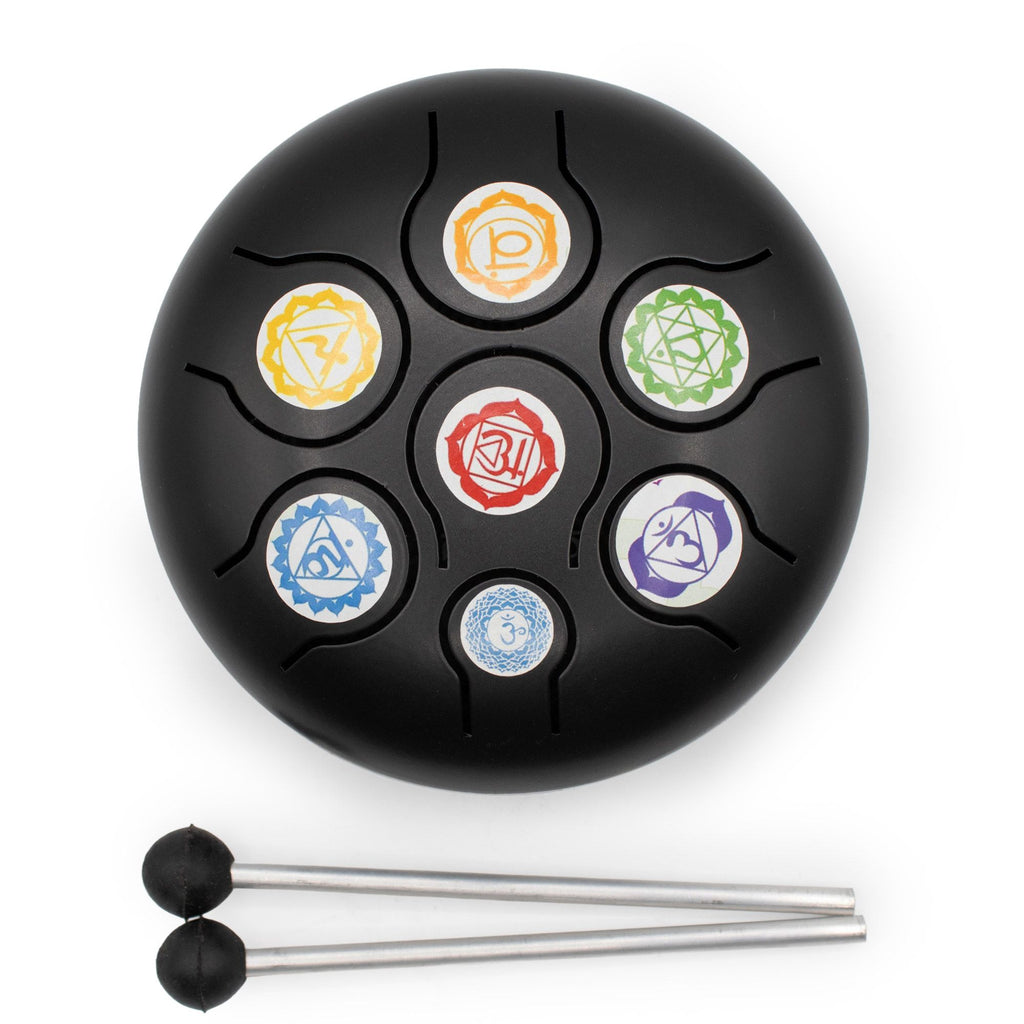 Low Med Happy Drum Black Chakra - 14x7cm – view 3