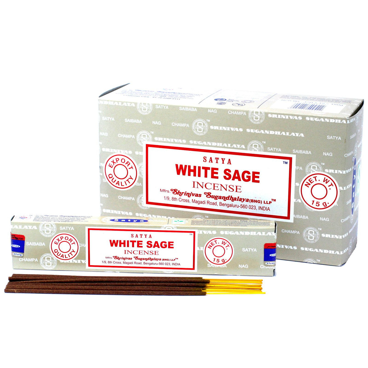 Satya White Sage Incense Sticks – view 3