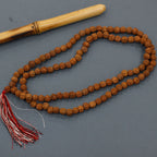 108 Bead Rudraksha Mala Bracelet - Natural – view 4