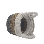 Seagrass Basket Set, 3 Pieces - Grey, Natural, White – view 6