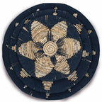 Set of Three Seagrass Bowl Wall Art, Black