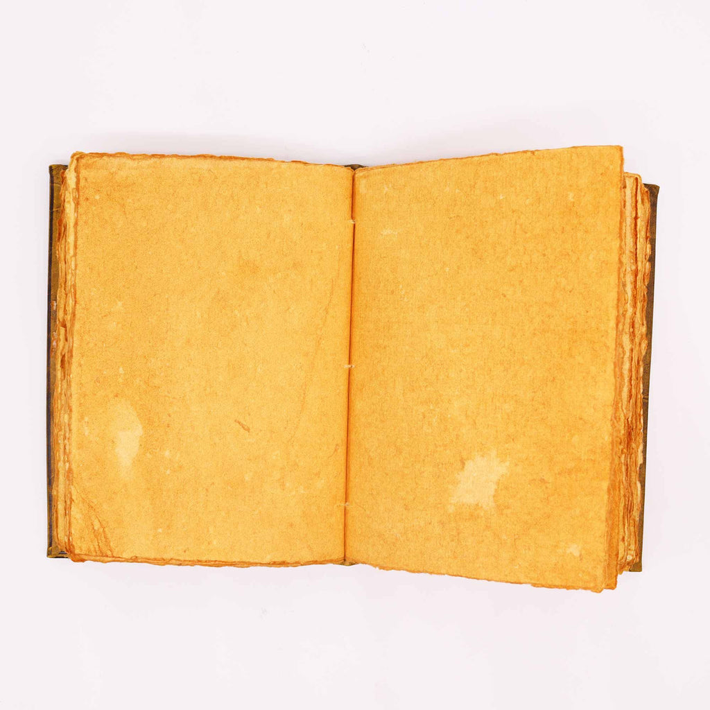 Hefty Coffee Tan Leather Book, Zinc Owl – 18x26 cm – view 4
