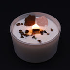 Sacral Chakra Crystal Candle - Invoking Dreams with Tiger Eye – view 4