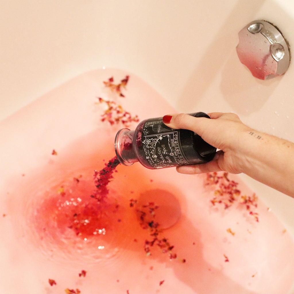 Ancient Witch Bath Spell Potion & Amethyst Crystal Amulet - Seduction – view 7