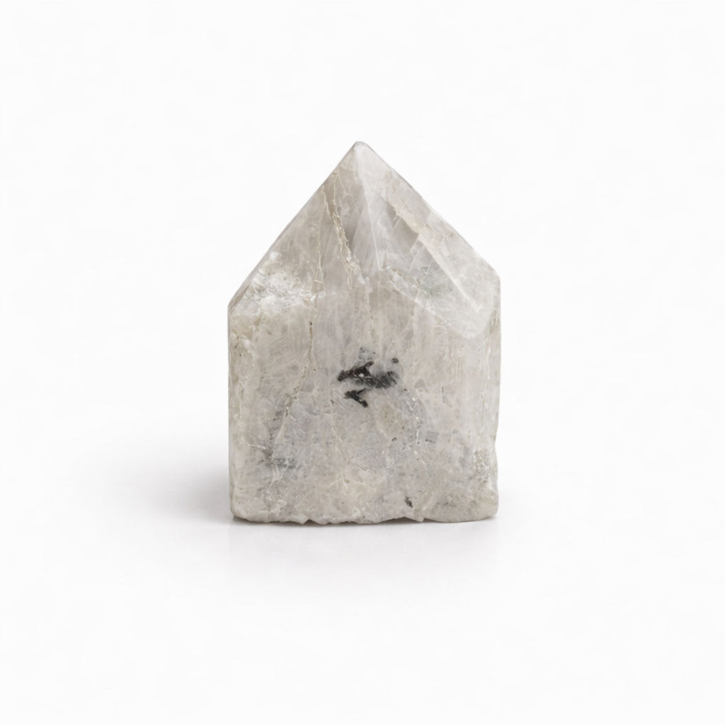 Rainbow Moonstone Top Polished Gemstone Point, pack of 5-6 pieces