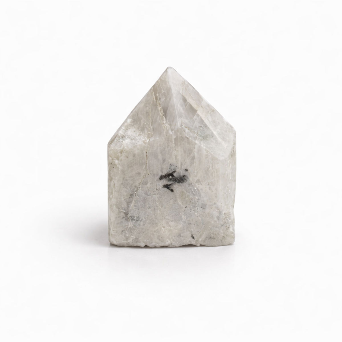 Rainbow Moonstone Top Polished Gemstone Point, pack of 5-6 pieces