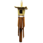 Square Seagrass Birdhouse with Wind Chimes, 49 x 15 cm – view 3