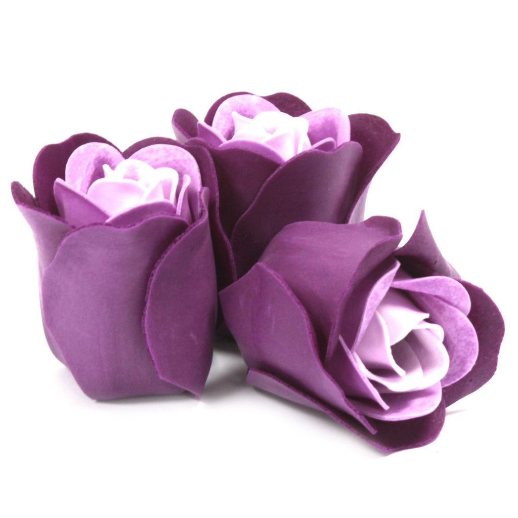 Set of 3 Soap Flower Heart Box - Lavender Roses – view 2