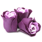 Set of 3 Soap Flower Heart Box - Lavender Roses – view 2