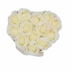 13 Cream Soap Roses Heart Gift Box – view 5