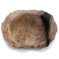 Petrified Wood Soap Dish, Black