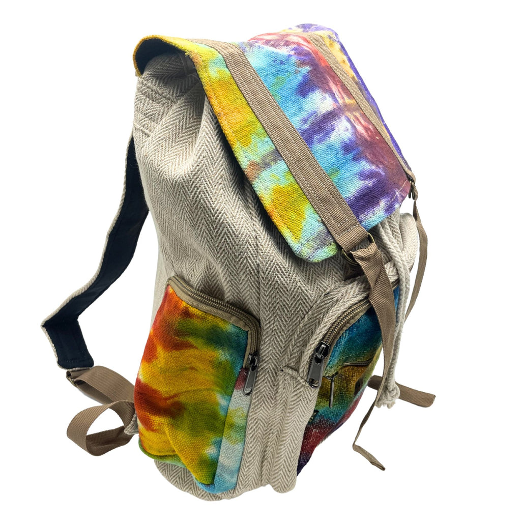 Tie-Dye Hemp Large Square Backpack – view 4