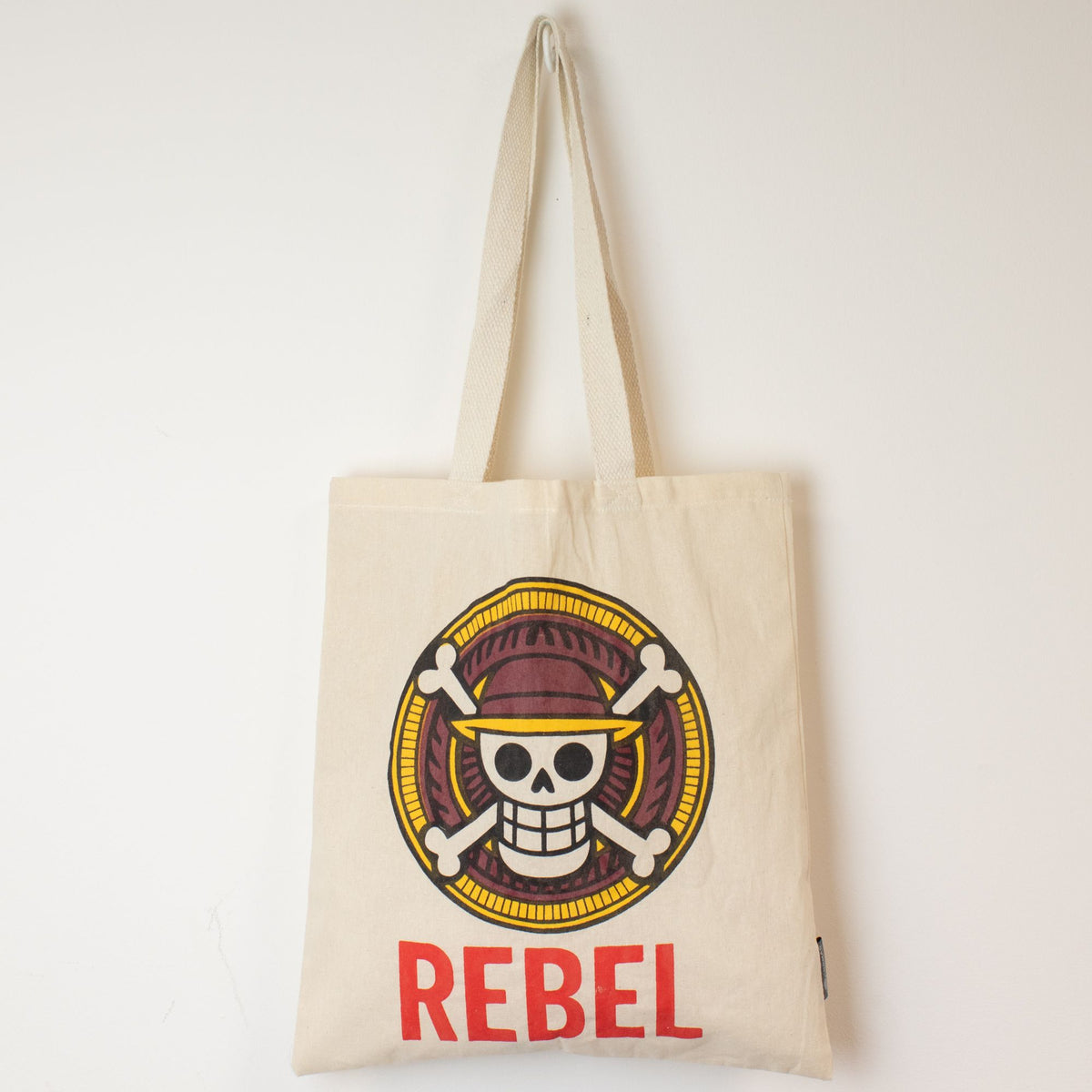 Nomad Sari Tote Bag - REBEL Graphic Print - Natural Cotton – view 2