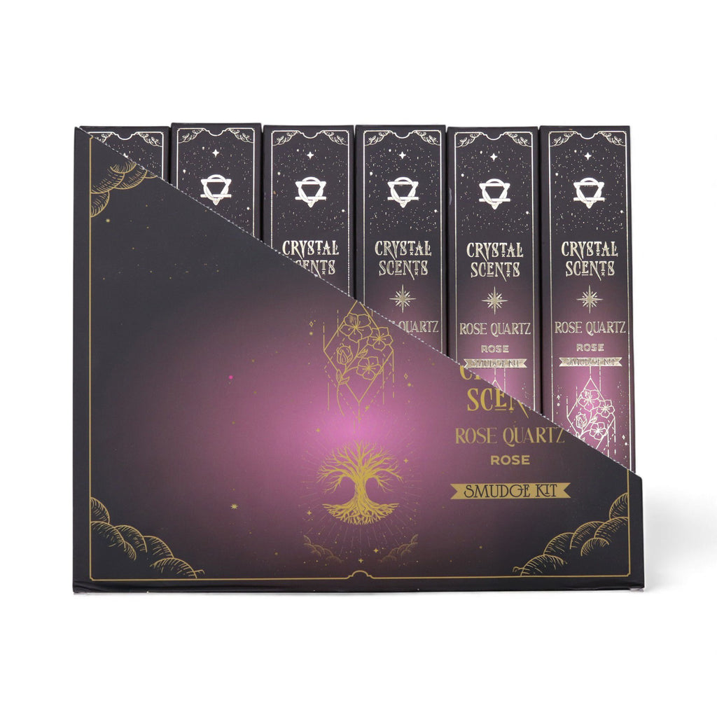 Rose Quartz Crystal Scents Smudge Incense Sticks - Rose