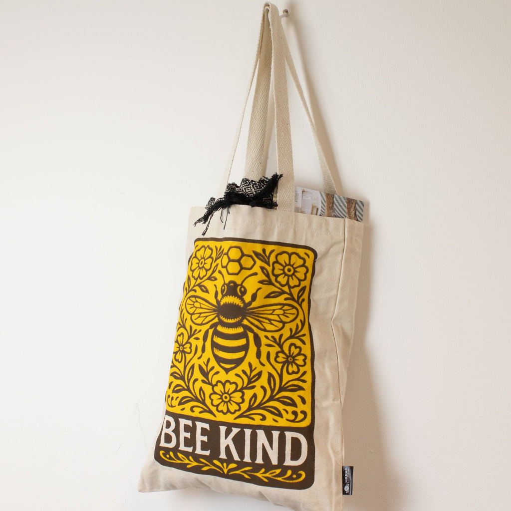 Nomad Sari Toni Tote Bag - Bee Kind - Natural – view 5