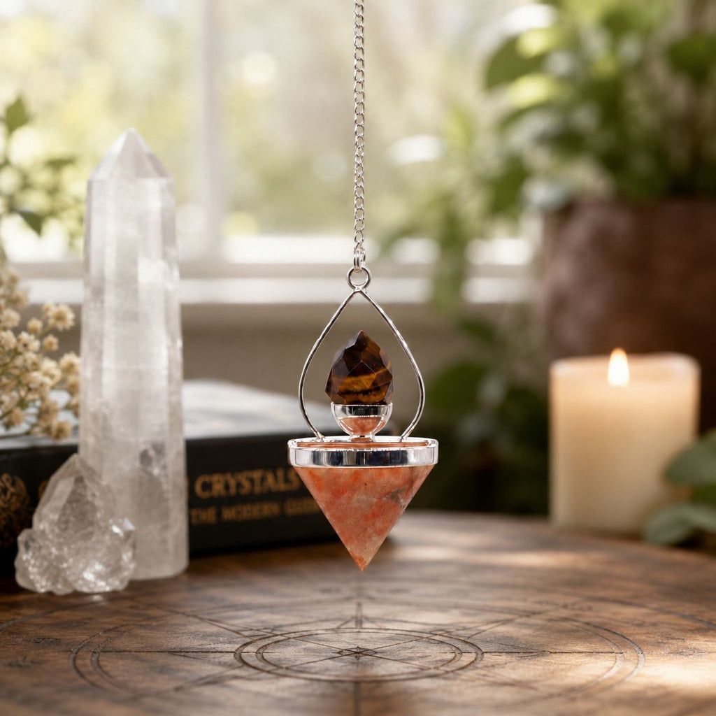 Lantern of Life Pendulum - Sunstone & Tigereye – view 3