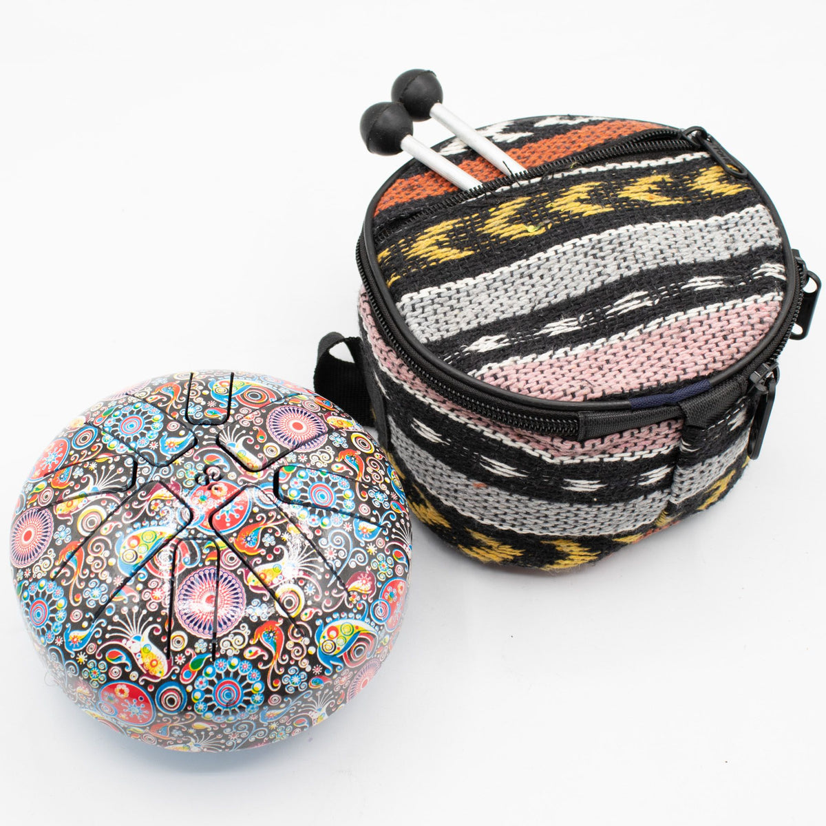Small Happy Drum Multi Coloured - 13x9cm – view 3
