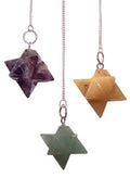 Merkaba Star Pendulum - Assorted Stone