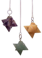 Merkaba Star Pendulum - Assorted Stone