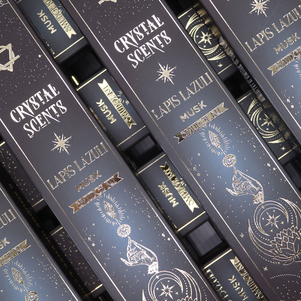 Lapis Lazuli Crystal Scents Smudge Incense Sticks - Musk – view 2