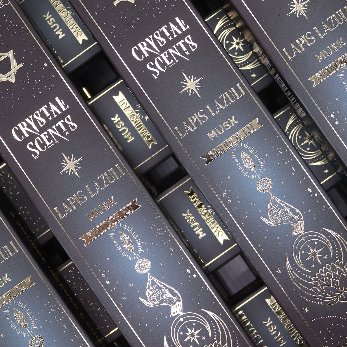 Lapis Lazuli Crystal Scents Smudge Incense Sticks - Musk – view 2