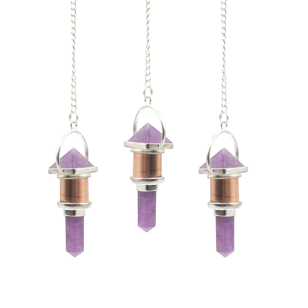 Violet Engine Pendulum - Amethyst