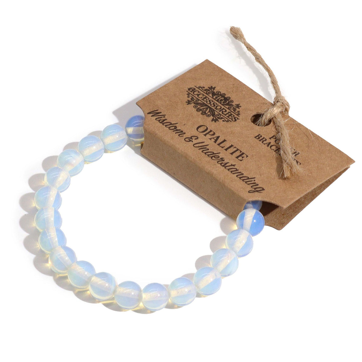 Power Bracelet - Opalite Beads 8mm – view 2