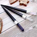 Set of 3 Pointed Healing Wands - Rose, Rock and Amethyst Quartz – view 4