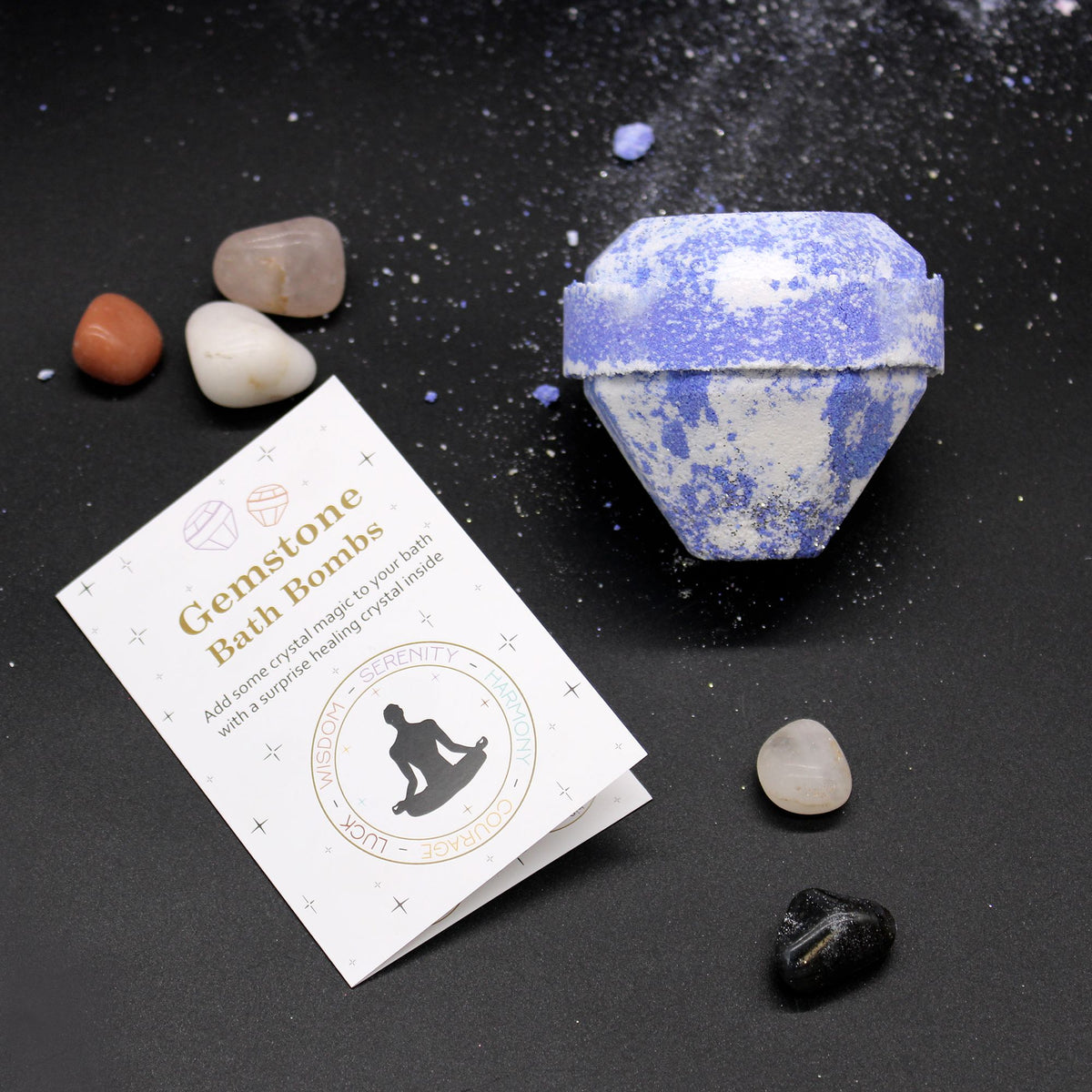 Gemstone Bath Bomb - Raspberry & Pomegranate – view 4