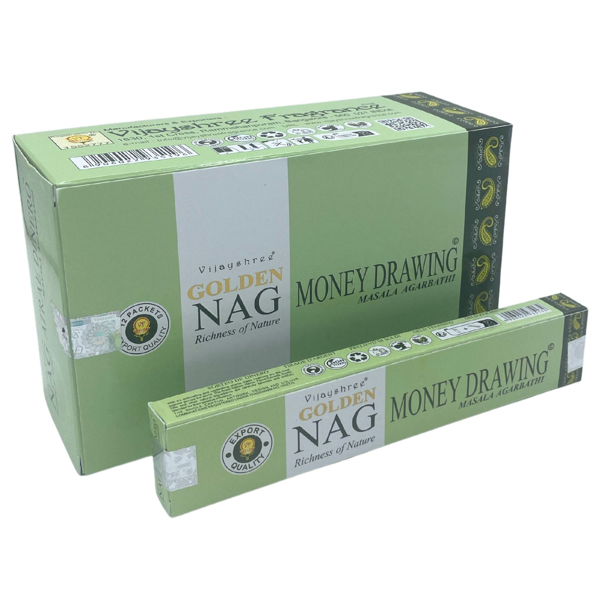 Golden Nag Money Drawing Incense Sticks 15g Pack