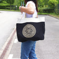 Oversized Tote Bag 14oz Chocolate Stonewash - Freedom Chakra