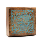 Extra Large Mango Wood Box, Buddha Bodhi Tree – view 3