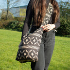 Desert Loom Geometric Jacquard Carryall Bag 40x35cm – view 5
